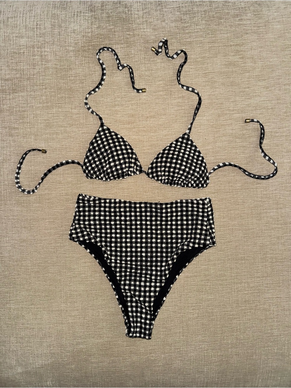 Vitamin A Gia Gingham Bikini Set